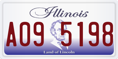 IL license plate A095198