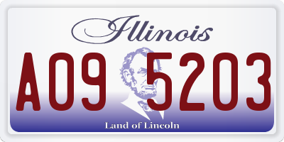 IL license plate A095203