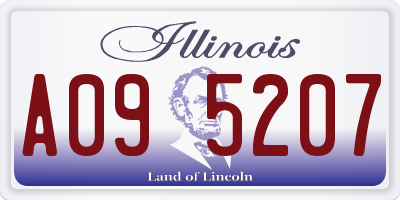 IL license plate A095207