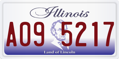 IL license plate A095217
