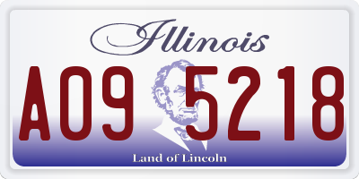 IL license plate A095218