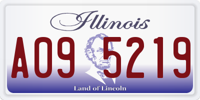 IL license plate A095219