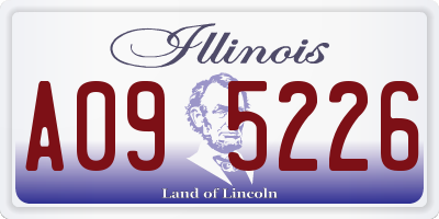 IL license plate A095226