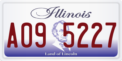 IL license plate A095227