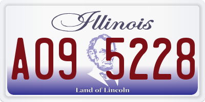 IL license plate A095228