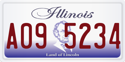 IL license plate A095234
