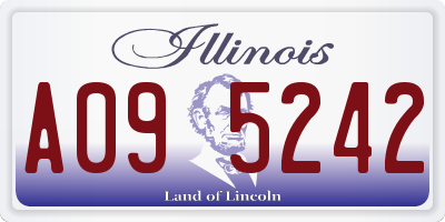 IL license plate A095242