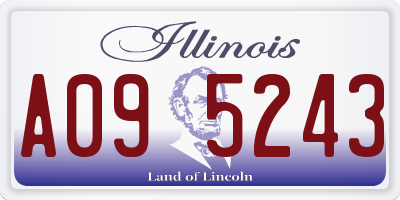 IL license plate A095243