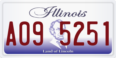 IL license plate A095251