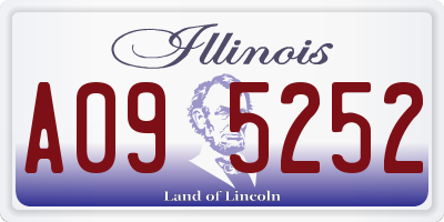 IL license plate A095252