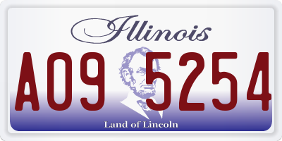 IL license plate A095254