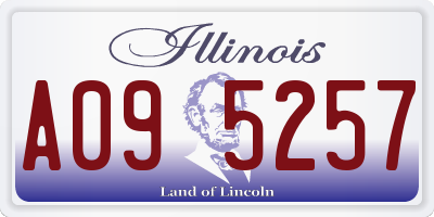 IL license plate A095257
