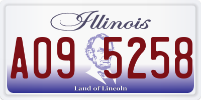 IL license plate A095258