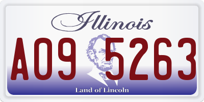 IL license plate A095263