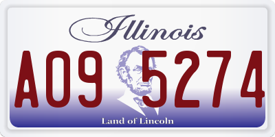 IL license plate A095274