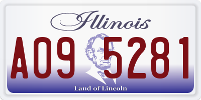 IL license plate A095281