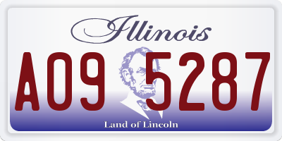 IL license plate A095287