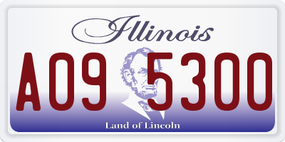 IL license plate A095300