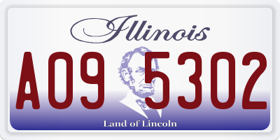 IL license plate A095302