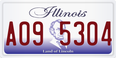 IL license plate A095304