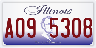 IL license plate A095308