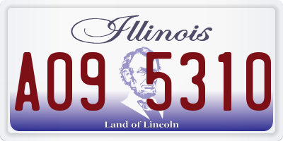 IL license plate A095310