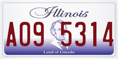 IL license plate A095314