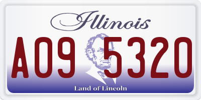 IL license plate A095320