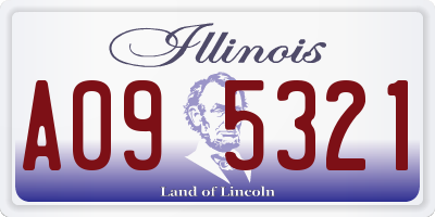 IL license plate A095321