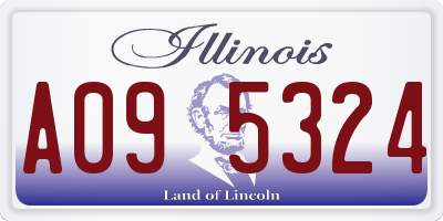 IL license plate A095324