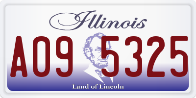 IL license plate A095325