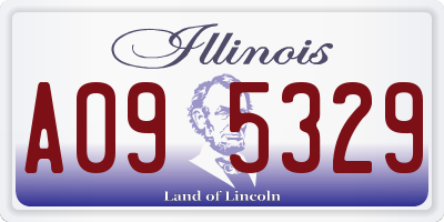 IL license plate A095329