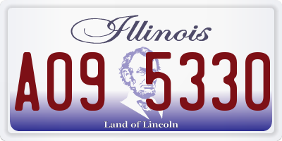 IL license plate A095330