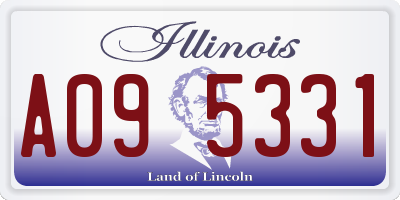 IL license plate A095331