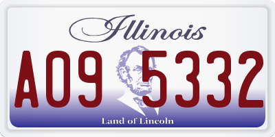 IL license plate A095332