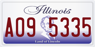 IL license plate A095335