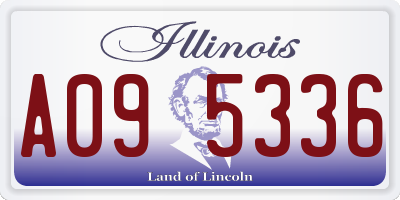 IL license plate A095336