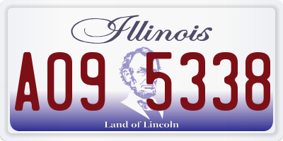 IL license plate A095338