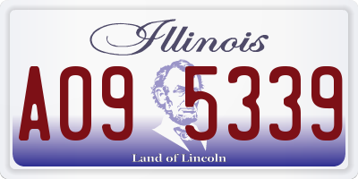 IL license plate A095339