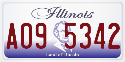IL license plate A095342