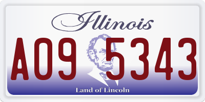 IL license plate A095343