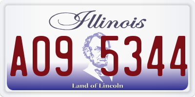 IL license plate A095344