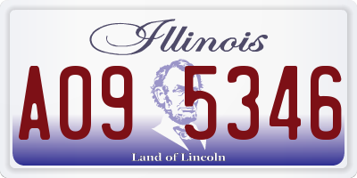 IL license plate A095346