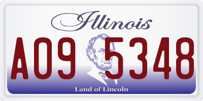 IL license plate A095348