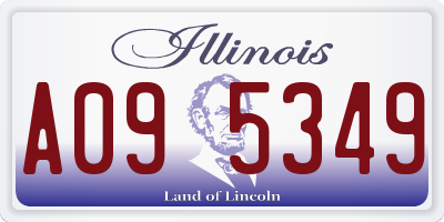 IL license plate A095349