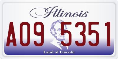 IL license plate A095351