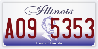 IL license plate A095353