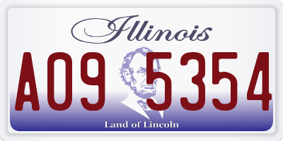 IL license plate A095354