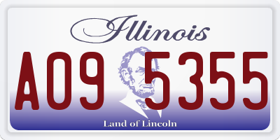 IL license plate A095355