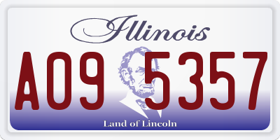 IL license plate A095357